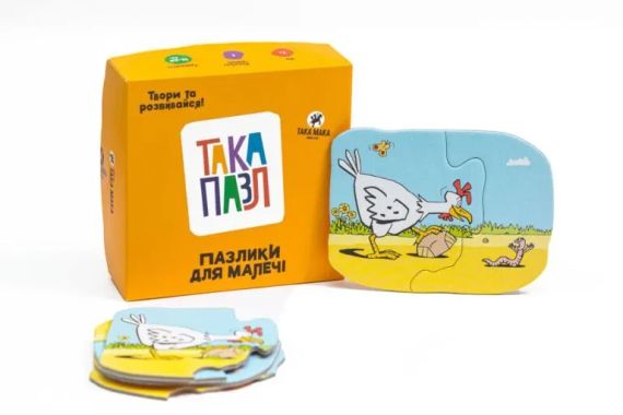 Пазлики для детей “Така Пазл Курочка | Зображення 1