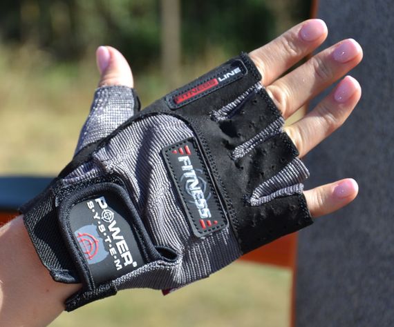 Рукавички для фітнесу Power System PS-2300 Fitness Grey/Black XS | Зображення 1