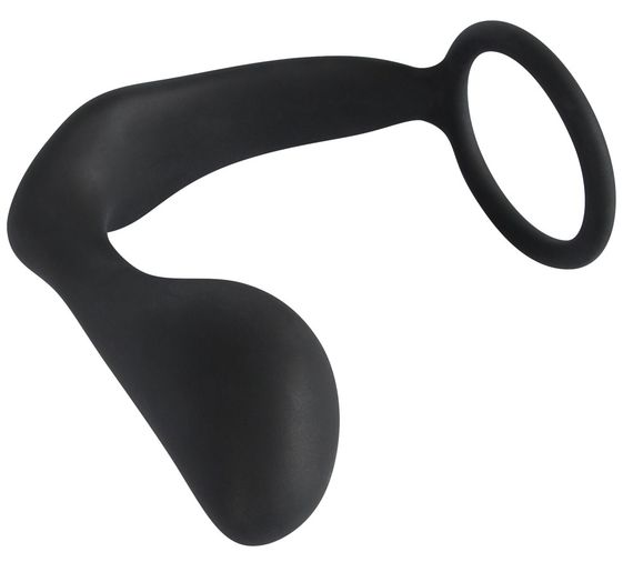 Ерекційне кільце з анальною пробкою - Black Velvets Ring & Plug | Зображення 4