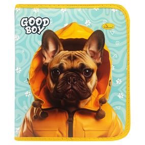 Папка для тетрадей на молнии "Good Boy French Bulldog" АП-1001-3