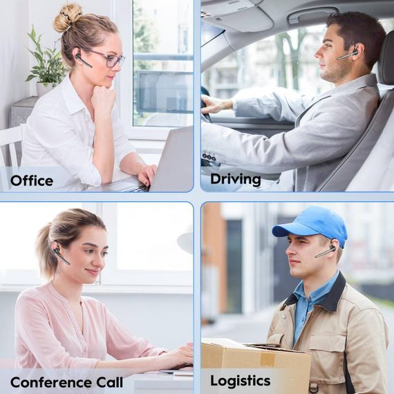Навушники New Bee M53 Bluetooth 5.1 Headset Wireless Headphone Dual-Mic Mute CVC8.0 | Зображення 5