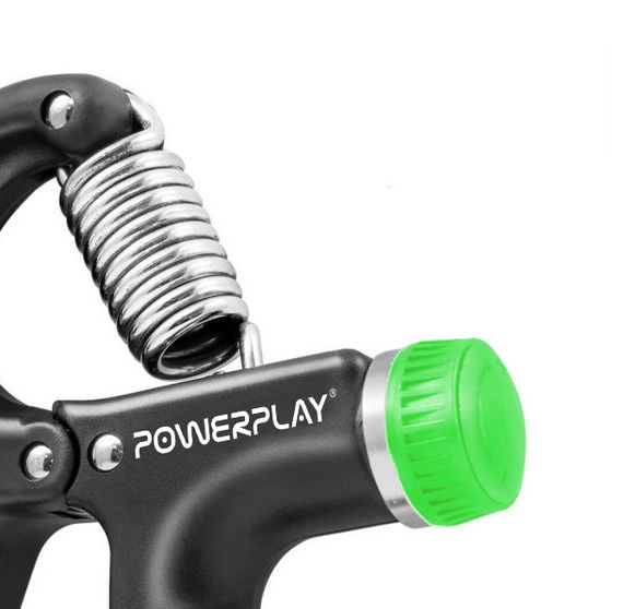 Еспандер кистьовий PowerPlay PP-4323 з регульованим навантаженням 10-40 кг. Strength Grip Чорно-зелений | Зображення 3