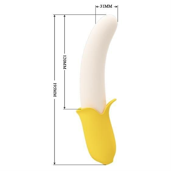 Вібратор - Pretty Love Banana Geek Vibrator Sex Aura | Зображення 3