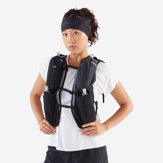 Пов'язка на голову для бігу чорна - One Size | Зображення 2