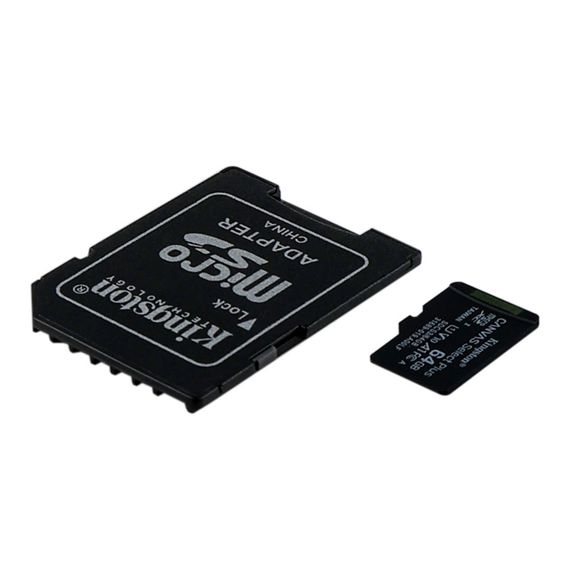 Карта Памяти Kingston Canvas Select Plus Gen3 microSDXC (UHS-1) 64gb 10 Class & Adapter | Зображення 1