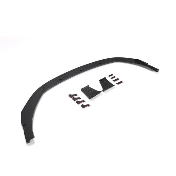 Накладка на передній бампер Lip V1 (для RS4 Avant 2019-2021, Карбон) для Ауди A4 B9 рр | Зображення 4