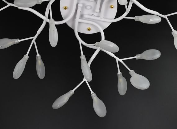 Люстра стельова на 28 лампочок 26241 Білий 23х75х75 см. | Зображення 4