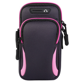 Чехол на руку Primo Sport универсальный спортивный для телефона до 6.5" - Black-Pink