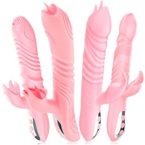 Вібратор з поступальними рухами та підігрівом Pretty Love "Leopold"