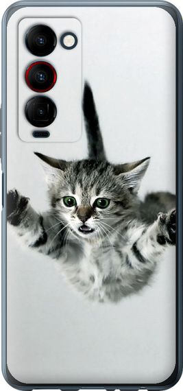 Чехол на Tecno Camon 18 Premier Летящий котёнок "2322u-2652-17620"