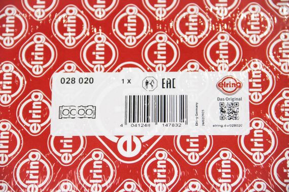 Прокладка головки Fiat Doblo 1.9 D 01- (0.8 mm), ELRING (028020) | Зображення 1
