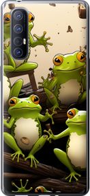 Чехол на Oppo Reno 3 Pro Жабки "5656u-1878-17620"