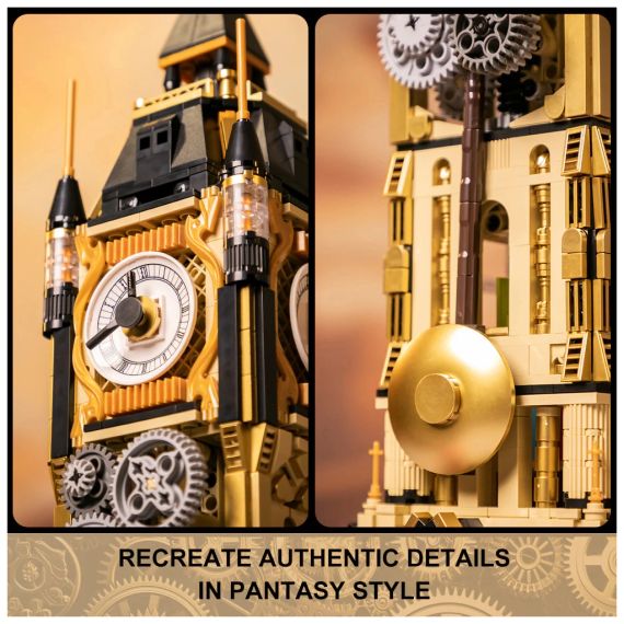 Конструктор Pantasy Original - Steampunk Парк Годинникова вежа в стилі стімпанк (85008) | Зображення 3