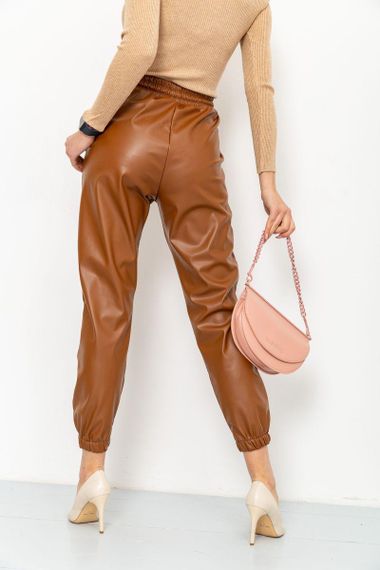 Лосины женские на флисе  цвет коричневый 164R150 | Зображення 4