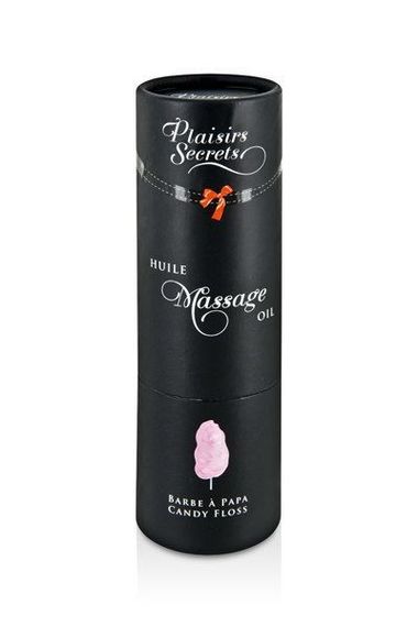 Масажна олія Plaisirs Secrets (59 мл) з афродизіаками, їстівна, подарункова упаковка, Цукрова вата | Зображення 2