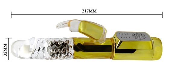 Вібратор зі стимулятором клітора і головкою, що обертається BAILE - COLD RABBIT PRINCE, BW-037302J sexstyle | Зображення 8