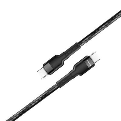 Дата кабель ColorWay USB-C to USB-C 0.3m 3А black (CW-CBPDCC054-BK) | Зображення 2