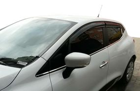 Ветровики (4 шт, Sunplex Sport) для Renault Clio IV 2012-2019 гг