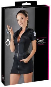Костюм поліцейської Cottelli Collection Police Dress для рольових ігор, S Sex Aura