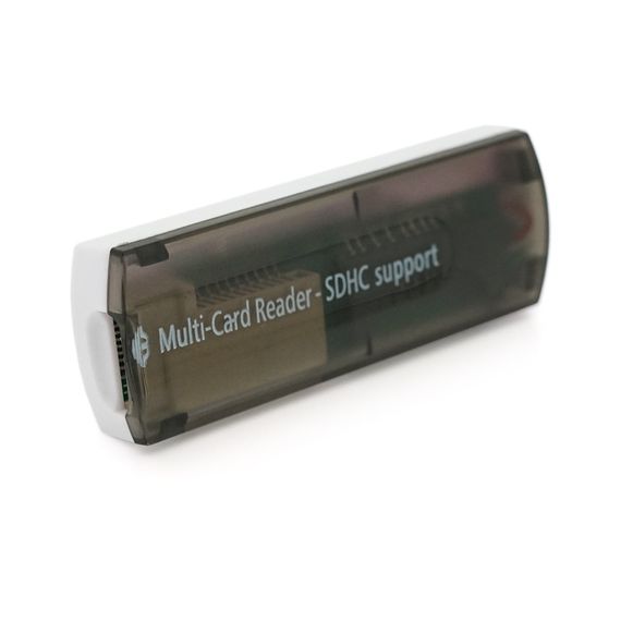 Кардридер универсальный 4в1 MERLION CRD-7BL TF/Micro SD,USB2.0,Black,OEM Q50 | Зображення 2
