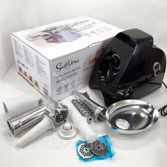 Мясорубка для приготовления, Мясорубка с насадками для нарезки овощей, Электромясорубка помощница FG-55 | Зображення 3