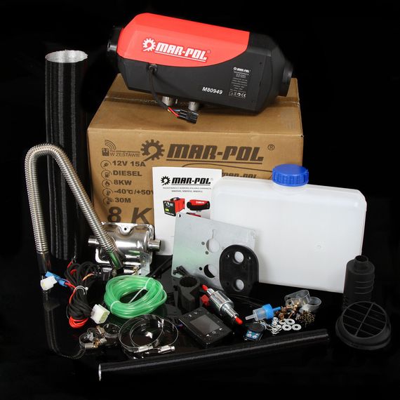 Масляний дизельний обігрівач 8 кВт, 12В, з пультом і дисплеєм, захист від перегріву | Зображення 9