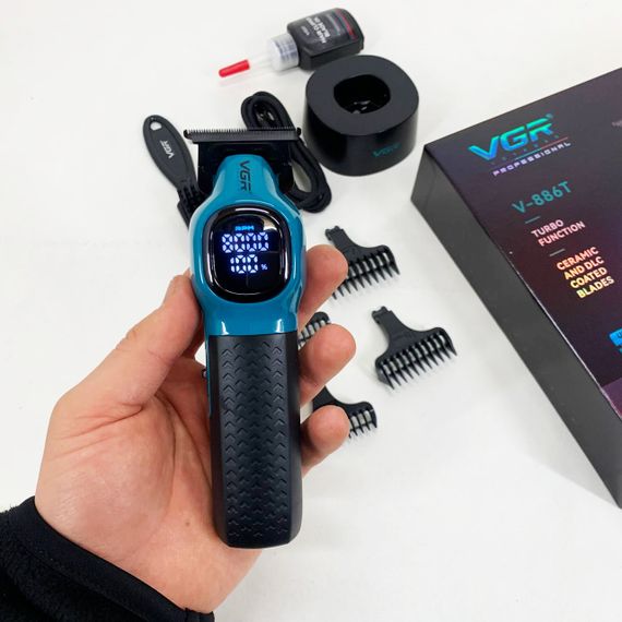 Тример для стрижки волосся VGR V-886T BLUE 8000RPM | Зображення 1