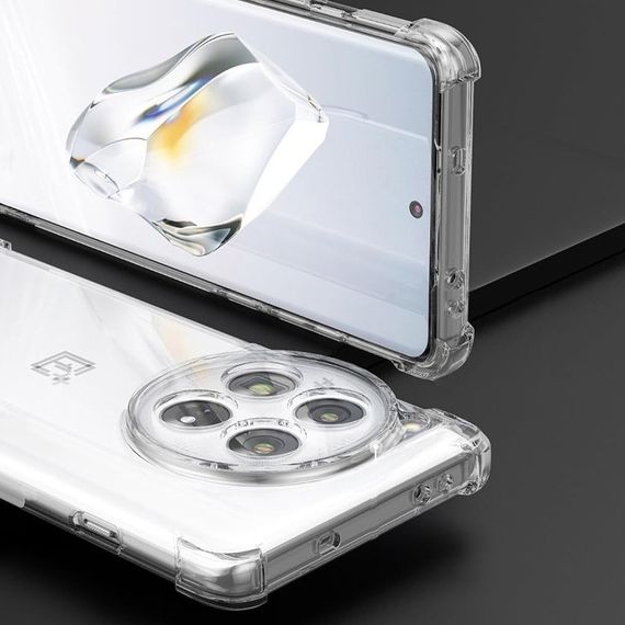 TPU чохол GETMAN Ease logo посилені кути Full Camera для OnePlus 12 Безбарвний (прозорий) | Зображення 1