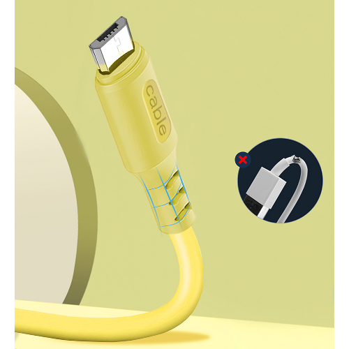 Кабель USB MicroUSB ColorWay CW-CBUM043-Y 2,4A 1м жовтий | Зображення 3