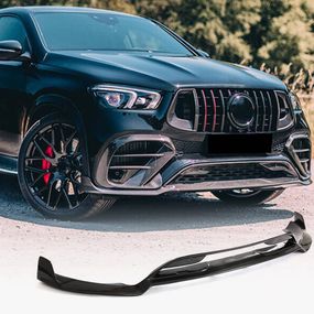 Накладки на передний бампер Lip (GLE63 AMG, Карбон) для Mercedes GLE coupe C167 2019- гг