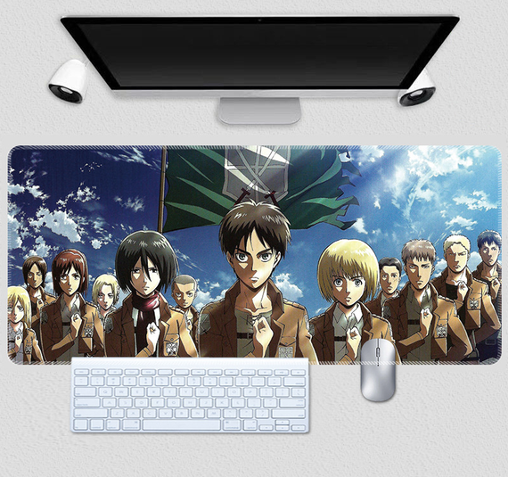Ігрова поверхня для мишки з Аніме принтом "Атака Титанів / Attack on Titan" 800*300*3 мм 0646