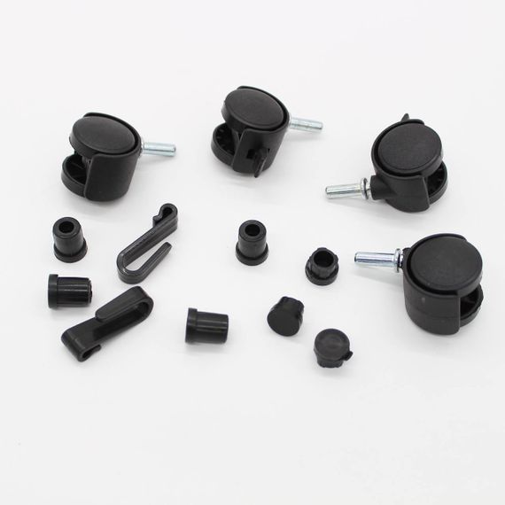 Кутовий стелаж для ванної кімнати на 4 яруси, (85х28х22см), Чорний / Полиця для ванної на коліщатках | Зображення 7