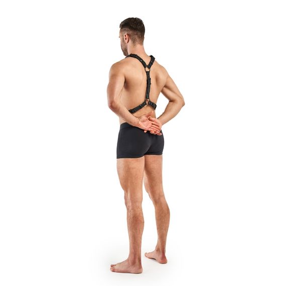 Портупея Bedroom Fantasies: Max Bondage Harness, чорна | Зображення 4