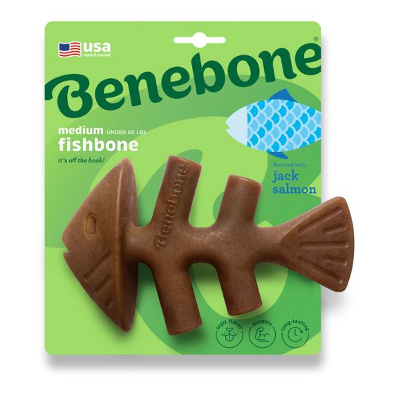 Іграшка для собак зі смаком лосося Benebone Fishbone Salmon, 18 см | Зображення 2