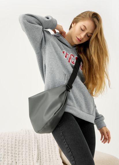 Сумка жіноча Sambag HOBO BAG-GLOVE Графіт 28 х 58 х 4 см (53400009) | Зображення 6