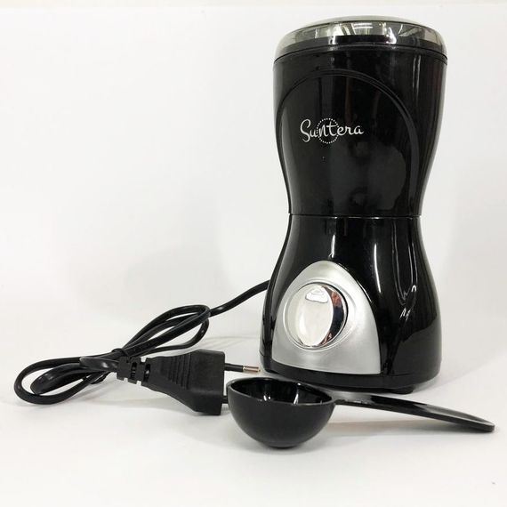 Кофемолка мощная Suntera SCG-601B, Портативная кофемолка, Маленькая кофемолка, Машинка для YI-200 помола кофе | Зображення 1