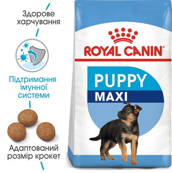 Royal Canin MAXI PUPPY Корм для цуценят великих порід у віці від 2 до 15 місяців 4 кг | Зображення 1