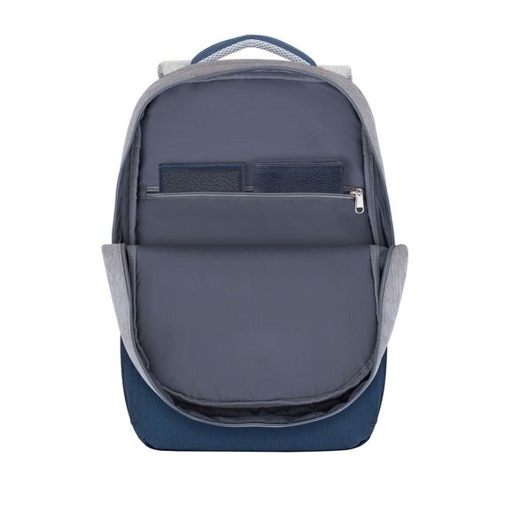 Рюкзак городской Rivacase 7567 Grey/Dark Blue 30.5х48х15 см серый с темно-синим | Зображення 9