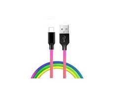 Кабель USB Lightning ColorWay CW-CBUL016-MC 2,4A 1м різнокольоровий