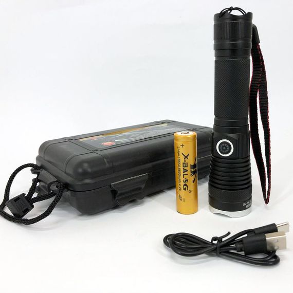 Тактический фонарь Police BL-A92-P50, сильный фонарик, светодиодный ручной аккумуляторный портативный | Зображення 1