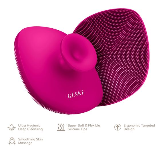 Щетка для тела GESKE Body Brush 4в1 starlight, Малиновый | Зображення 1