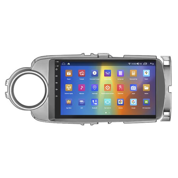 Штатная магнитола Lesko для Toyota Yaris III 2010-2014 IPS 9" 2/32Gb CarPlay 4G Wi-Fi GPS Prime | Зображення 1