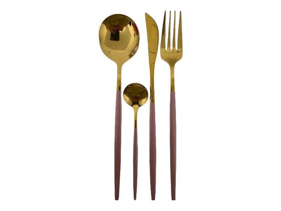 Набір столового приладдя Kitchen рожевий | Зображення 9