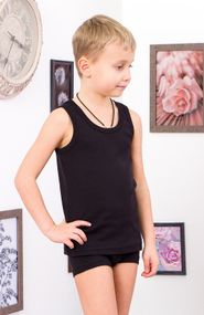 Комплект для хлопчика (майка+боксери) Носи своє 110 Чорний (p-7722-67223)