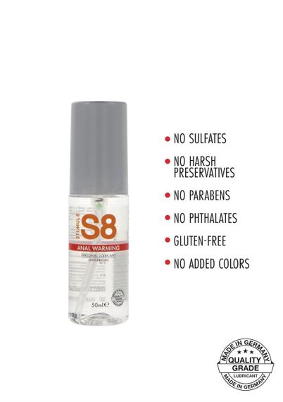 Лубрикант S8 Warming WB Anal Lube 50ml sexstyle | Зображення 1