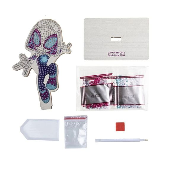 Набор для творчества со стразами "Женщина Паук" Crystal Art CAFGR-MCU016 на подставке | Зображення 4