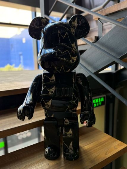 Статуетка Bearbrick дизайнерська фігурка для інтер'єру ведмідь Беарбрик 70 см чорний mb005 | Зображення 3