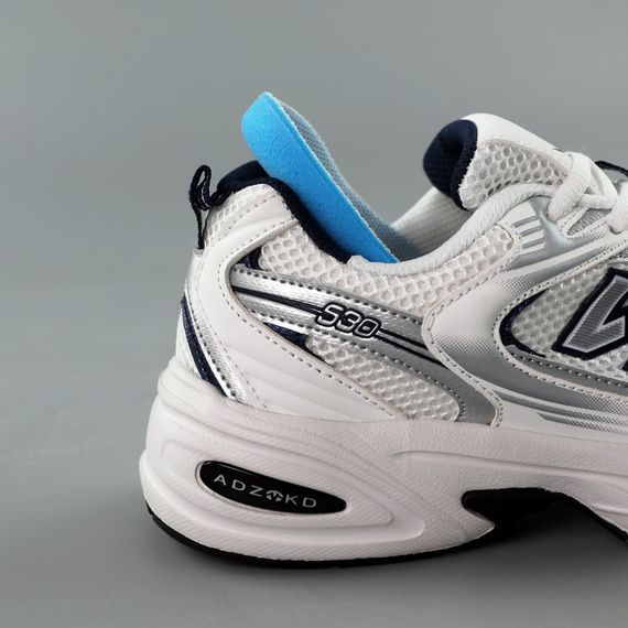 Кросівки чоловічі 591602 Білі сині  40 41 42 43 44 45 | Зображення 5