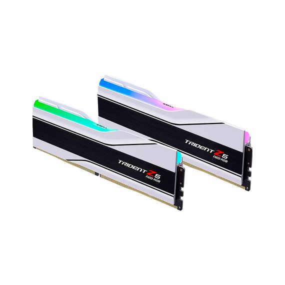 Модуль пам'яті для комп'ютера DDR5 64GB (2x32GB) 6000 MHz Trident Z5 Neo RGB Matte White G.Skill (F5-6000J3636F32GX2-TZ5NRW) | Зображення 1