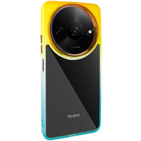 Чохол TPU+PC Fresh sip series для Xiaomi Redmi A3 Бірюзовий / Помаранчевий